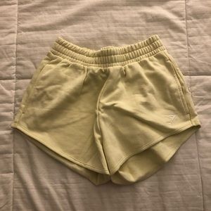 Gymshark yellow shorts